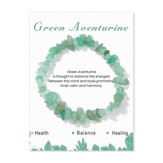 Jade Bracelet for Women 8mm Green Aventurine Bracelets Raw Jade Bracelet Women's Stretch Bracelets Green Jade Bracelet Jade Jewelry for Women Girls